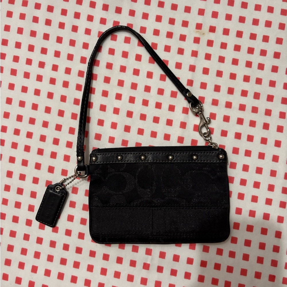 Coach Black Wristlet Clutch